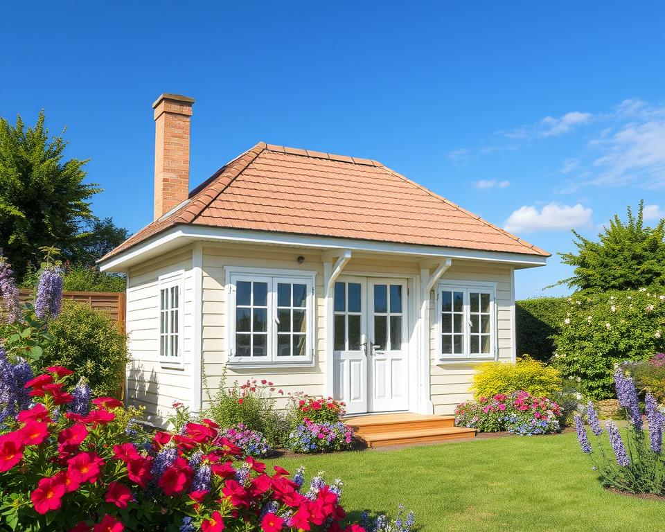 apex roof summer house design