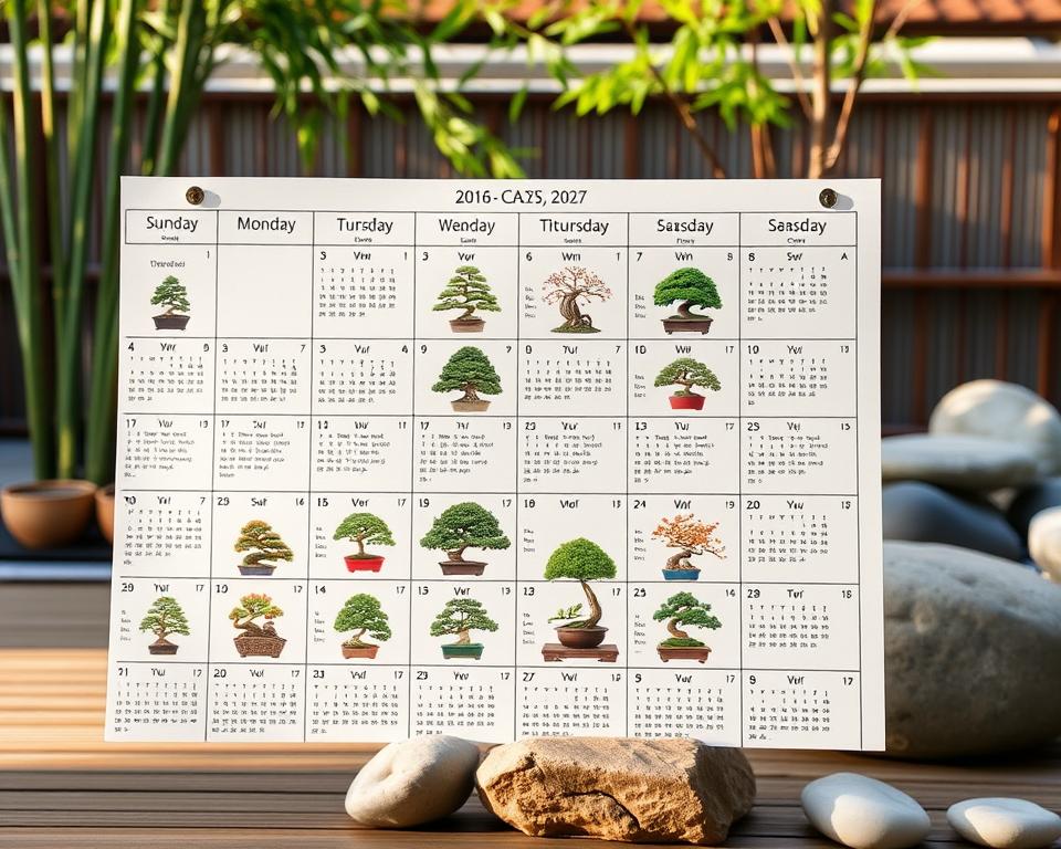 bonsai care calendar