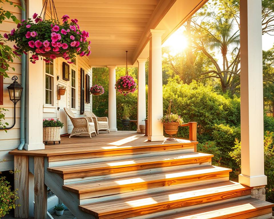 coastal summer house entrance
