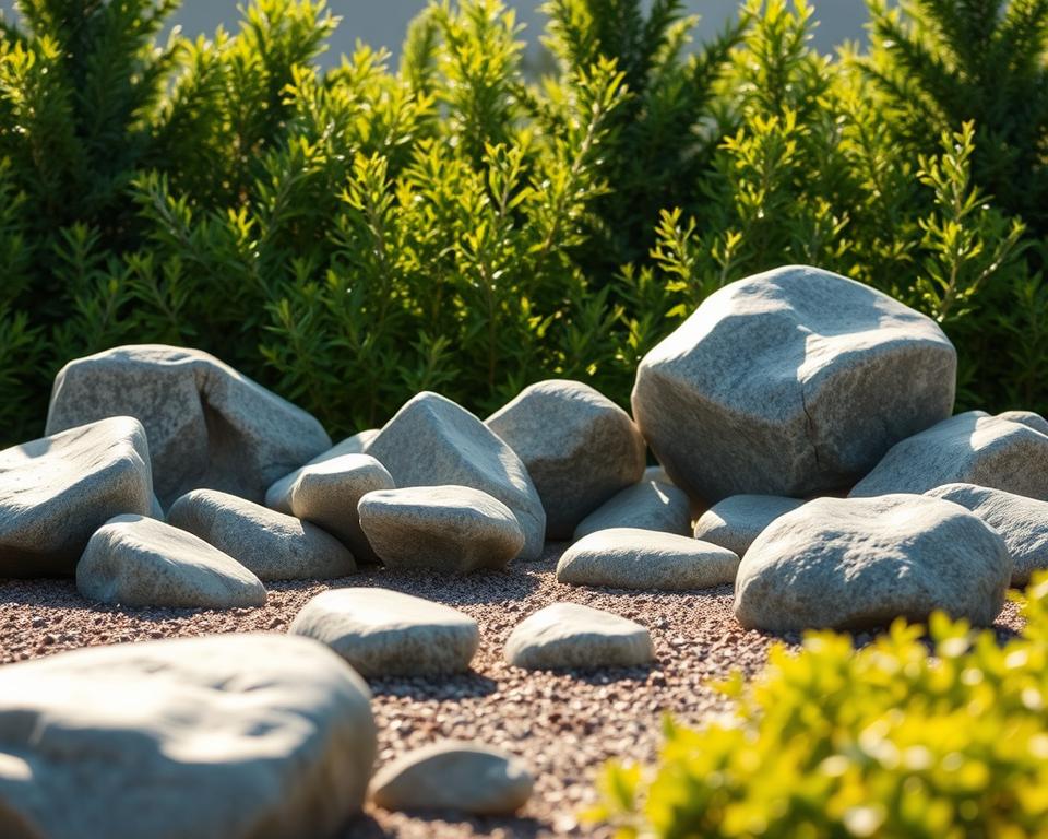 contemporary minimalist rock garden design