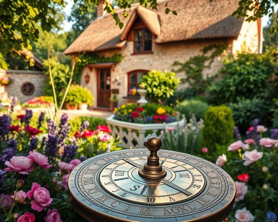 cottage garden sundial