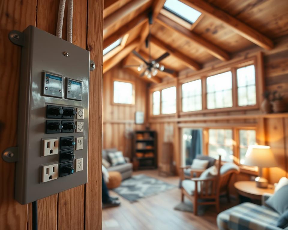 electrical safety in wooden summerhouse