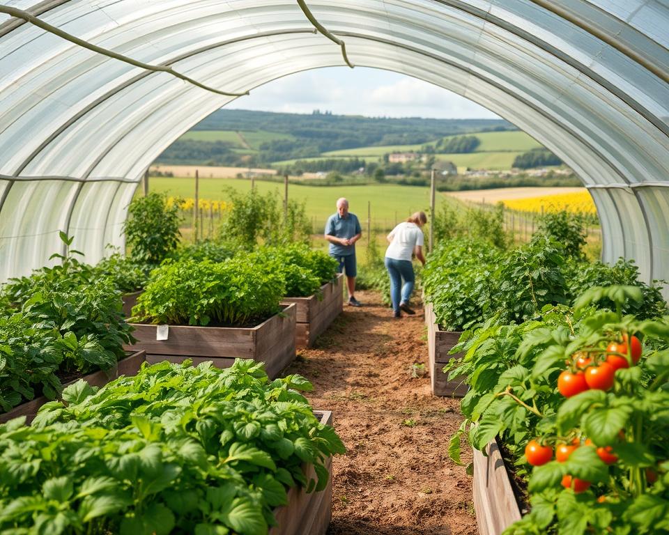 extending growing season with polytunnels