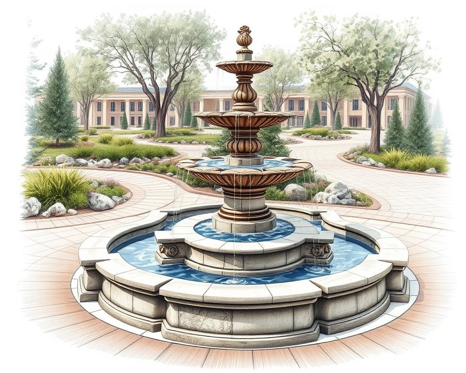 fountain design plan