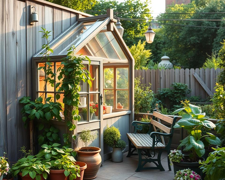 lean-to greenhouses