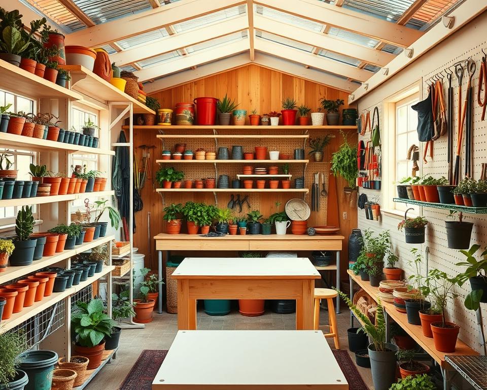 maximising vertical storage in potting shed maximising vertical storage in potting shed