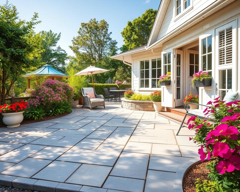 paving slabs for summer house base