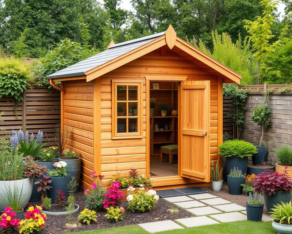 pent potting shed
