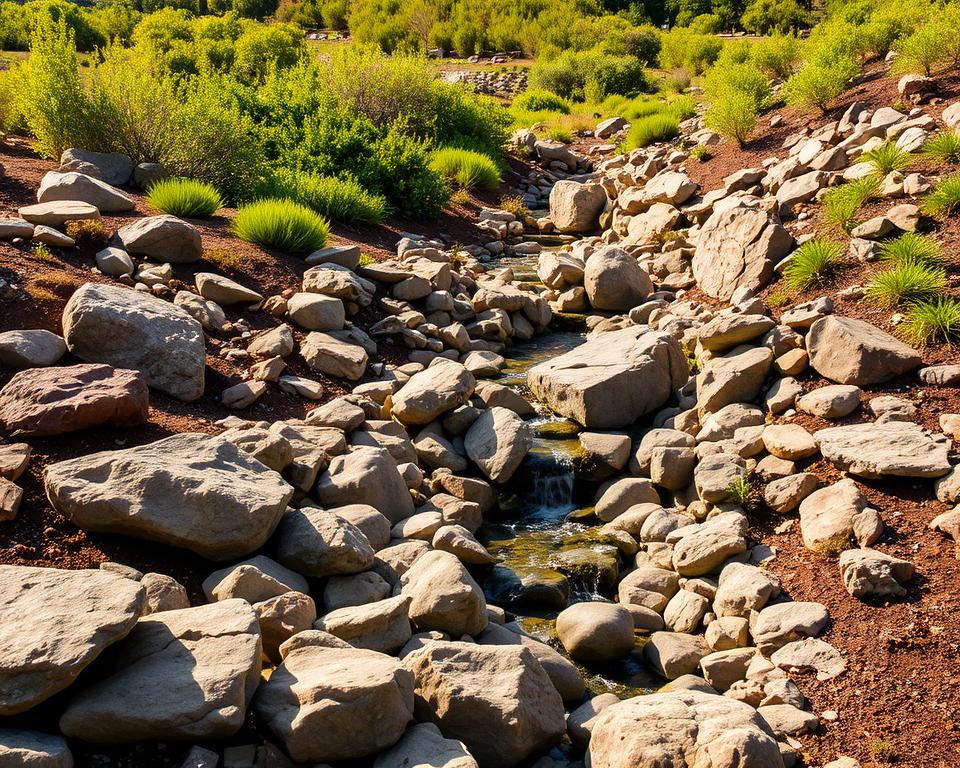 rock garden drainage