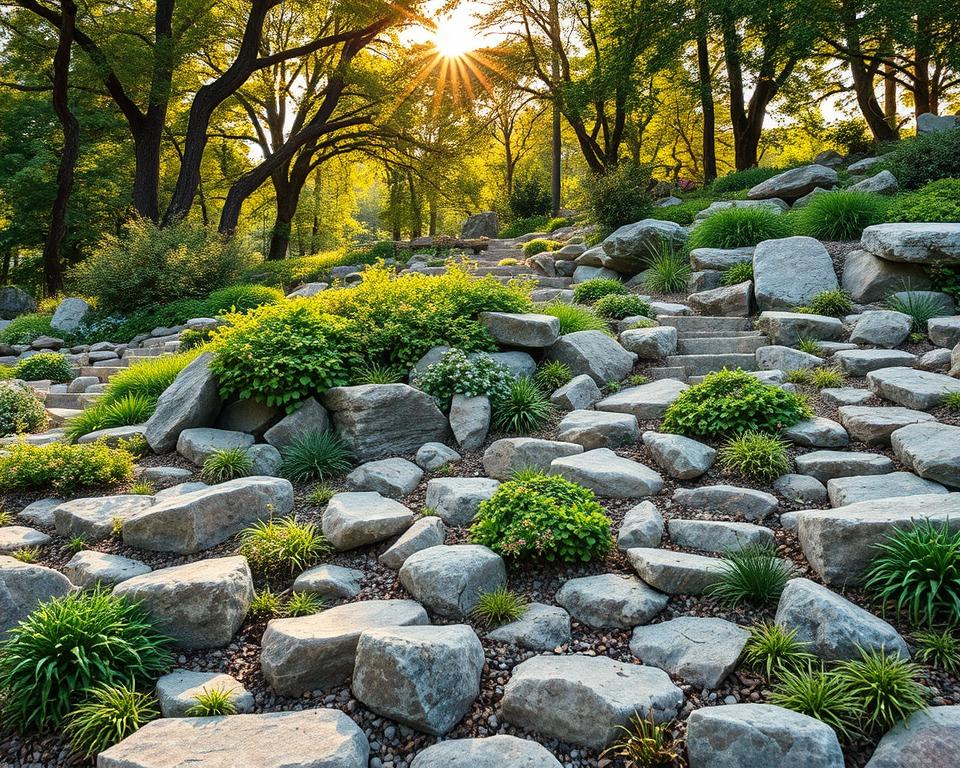 rock garden erosion control