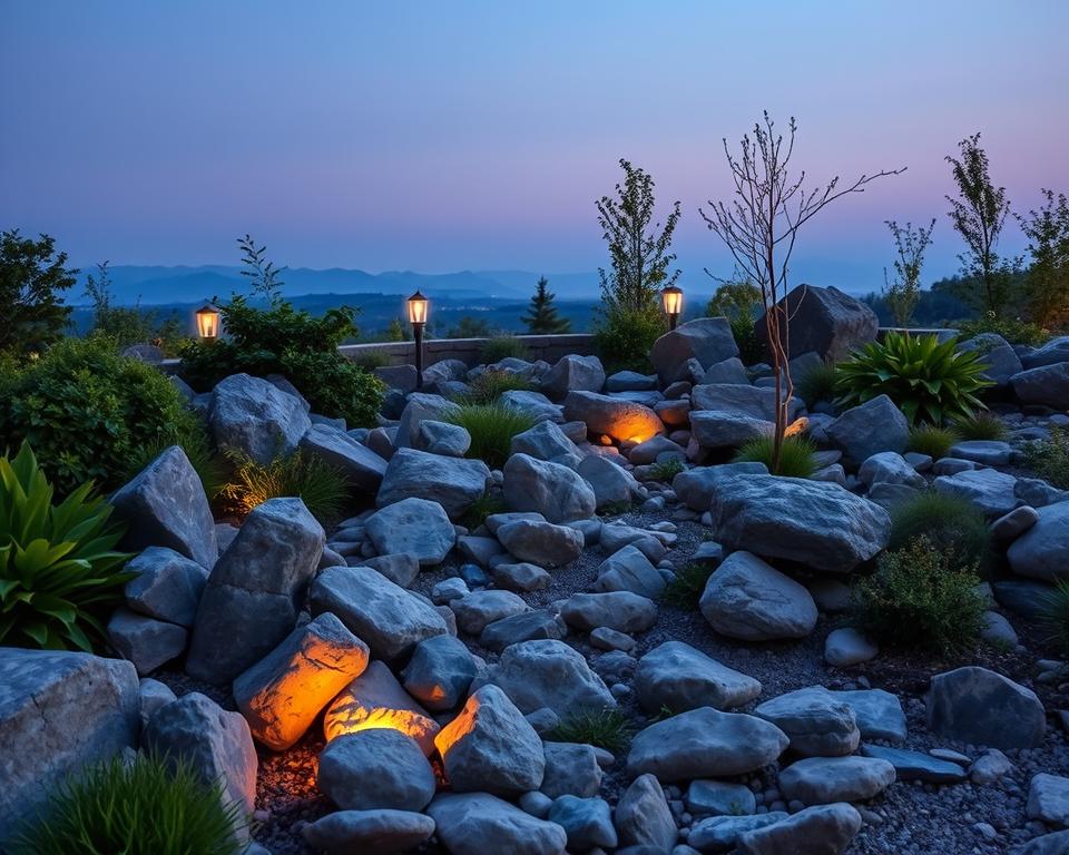 rock garden lighting rock garden lighting