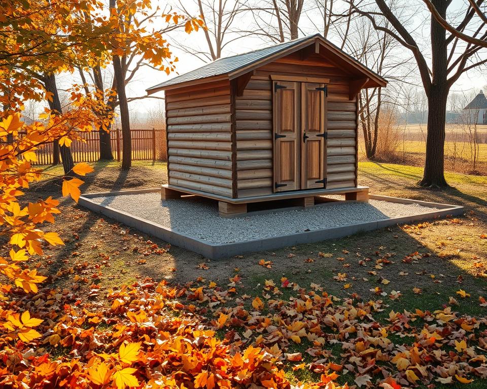 seasonal considerations for shed foundation