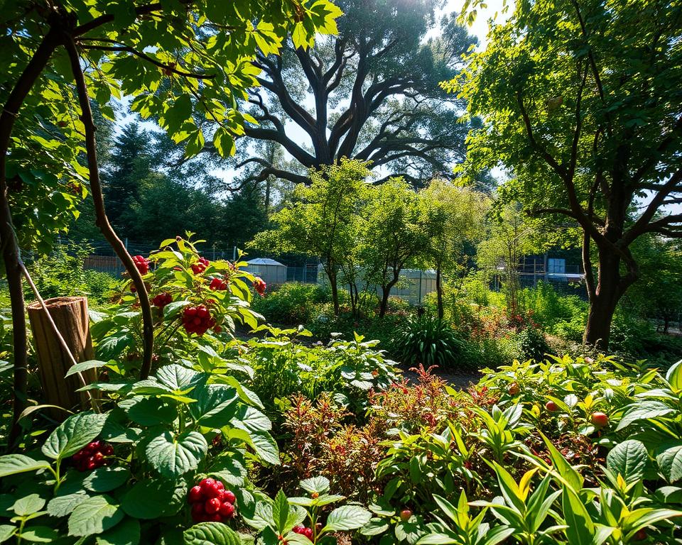 seven layers of a food forest