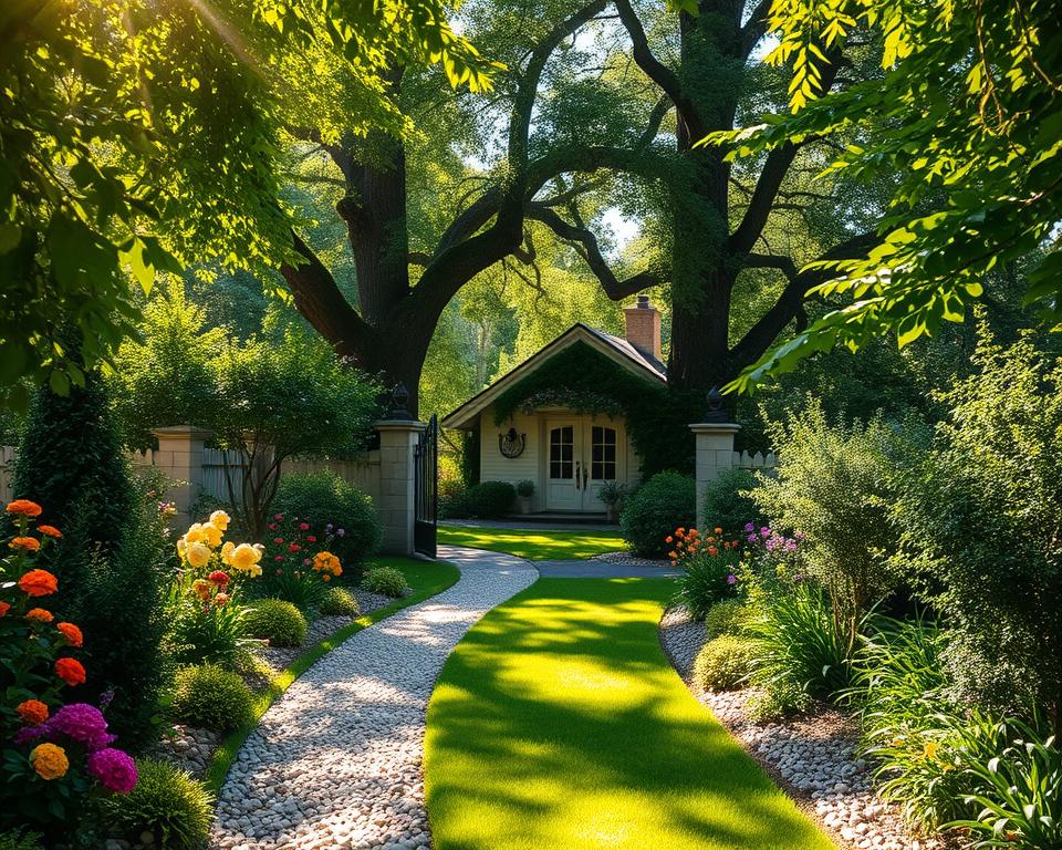 summer house pathways