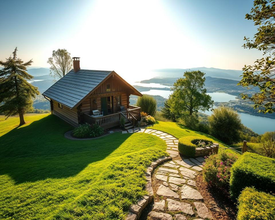 summerhouse base on a slope