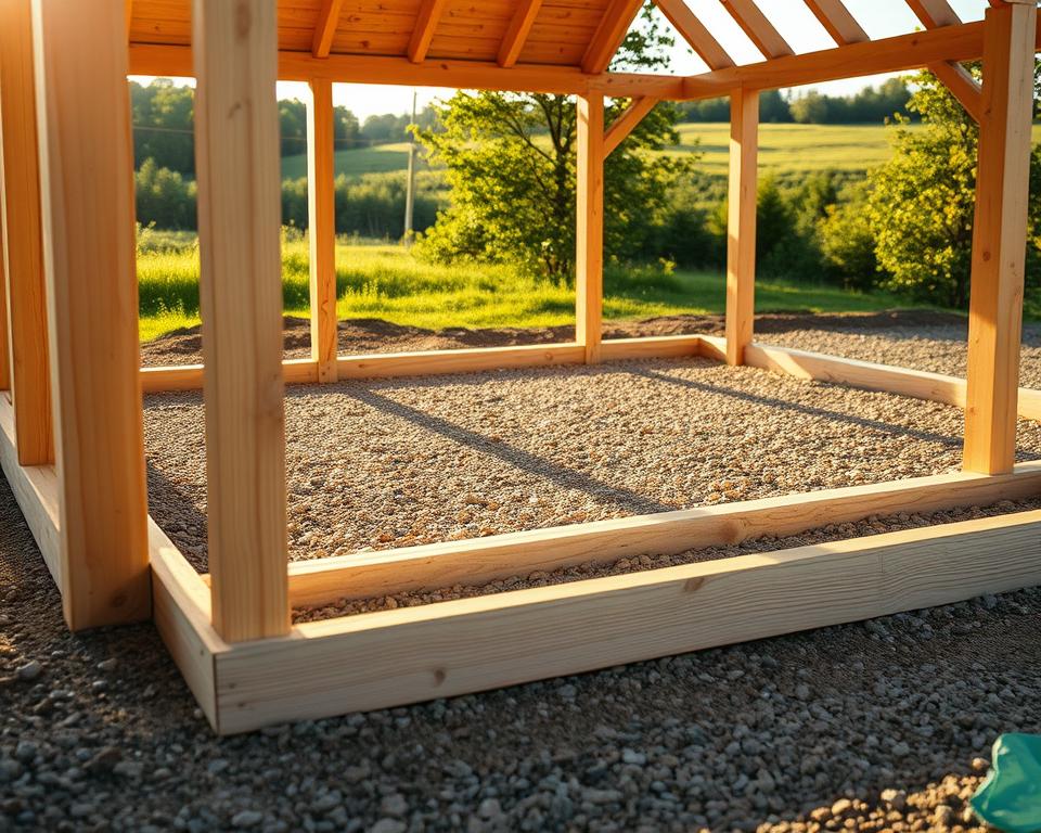 summerhouse base preparation