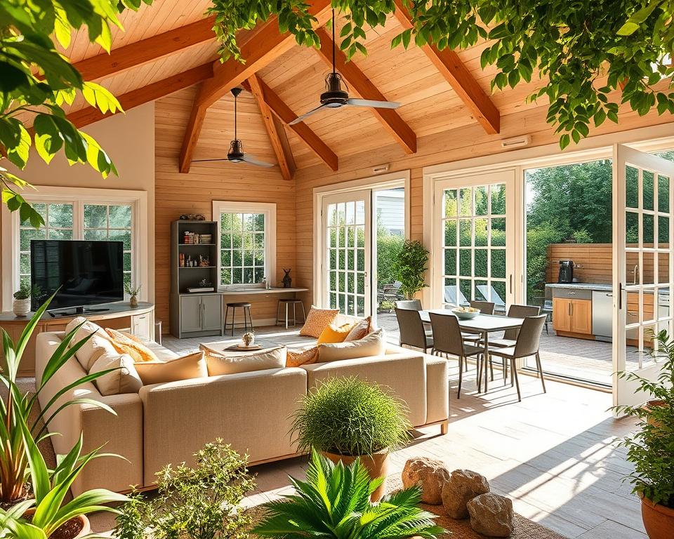 summerhouse entertainment area