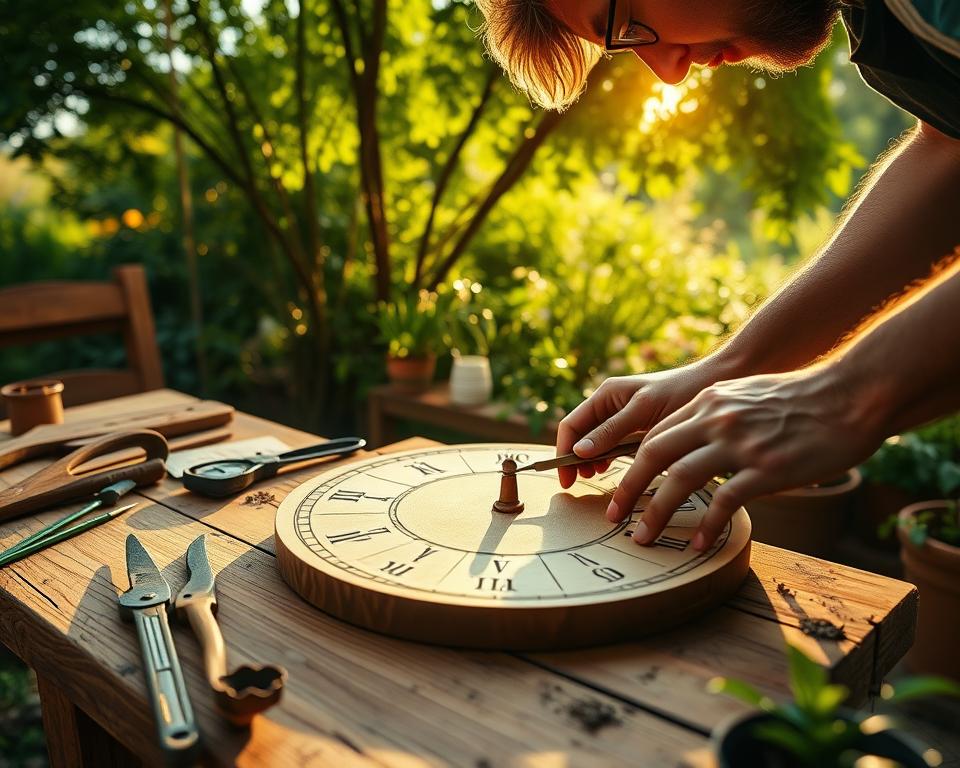 sundial making process