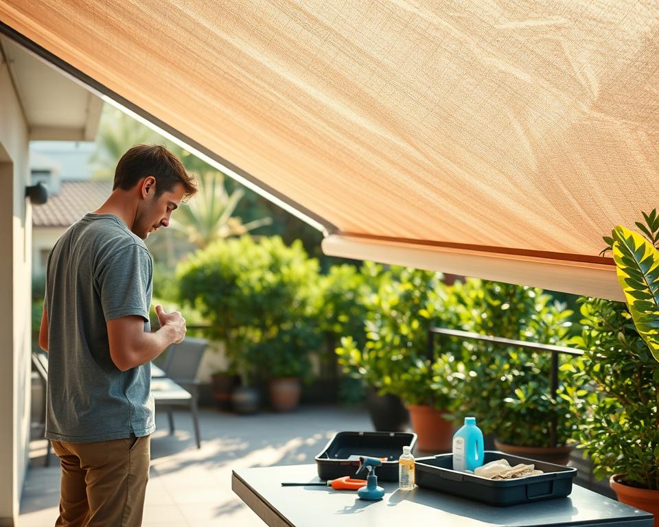 terrace sun protection maintenance