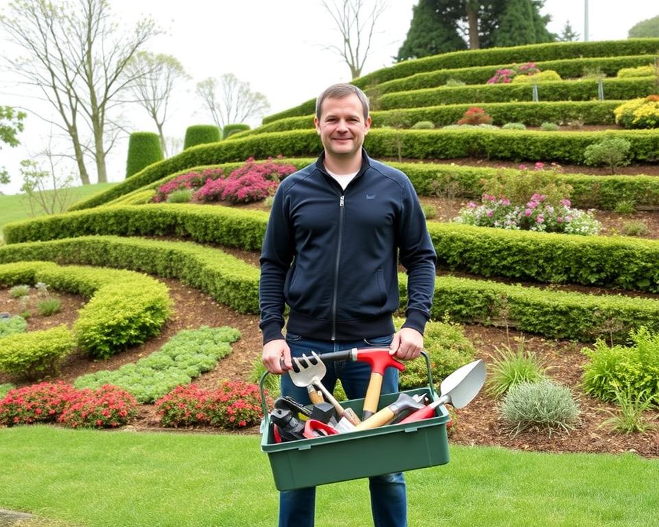 tools for building shed base on slope