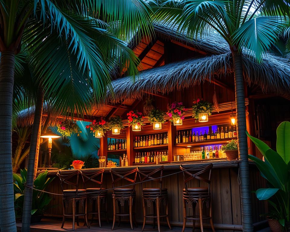 tropical tiki bar