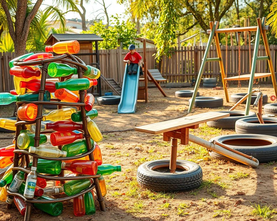 upcycling playground materials