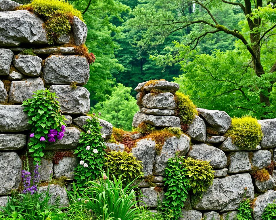 wildlife habitats in ruin walls wildlife habitats in ruin walls