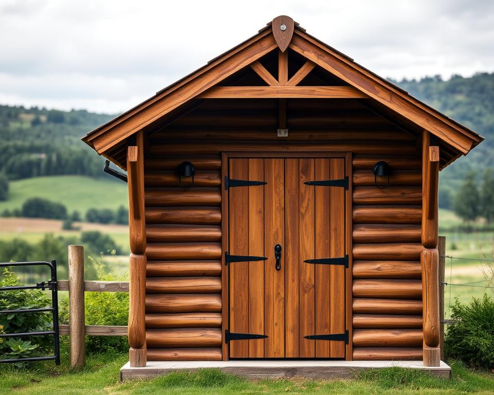 wooden shed security features