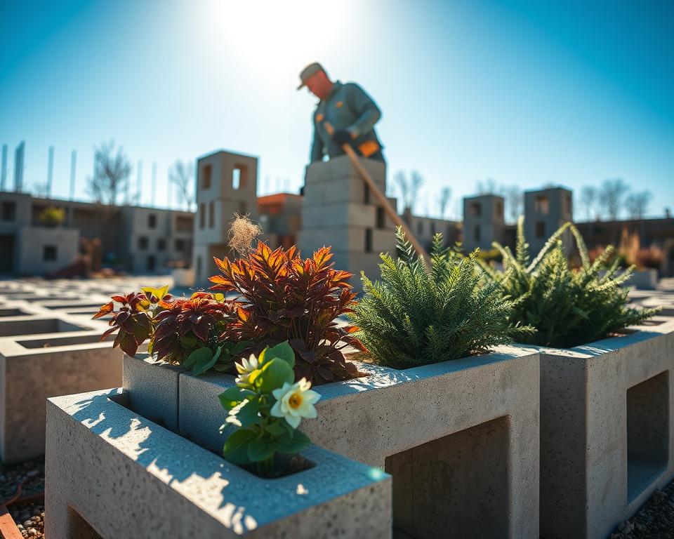 Concrete block construction techniques