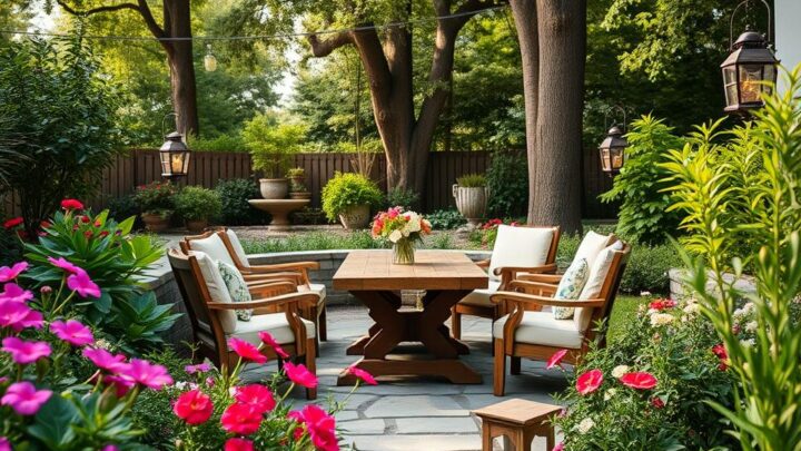 Creating a seating area in the garden – ideas and tips