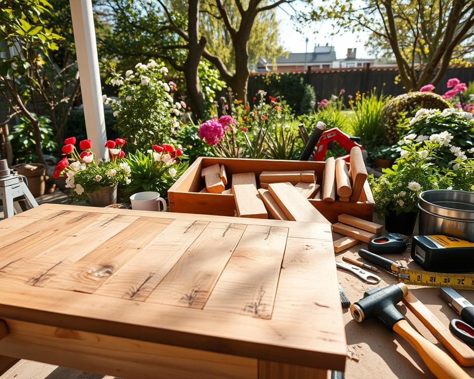 DIY woodworking errors in garden furniture construction