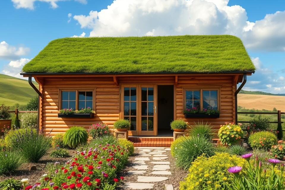 Discover the benefits of a green roof on a wooden summerhouse