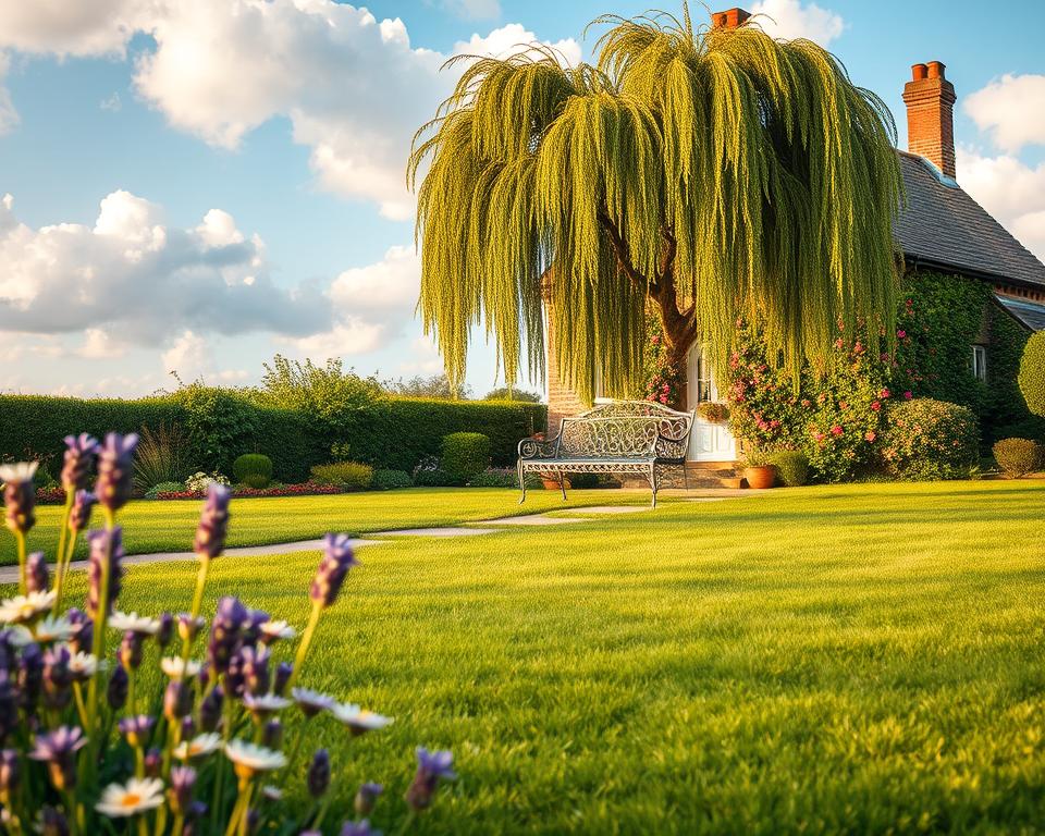 English garden lawn