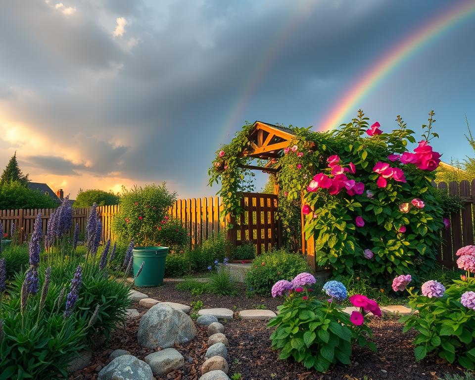 English garden weather resilience