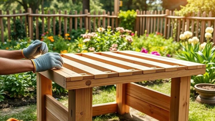 How to Build a Wooden Garden Table (DIY Guide)