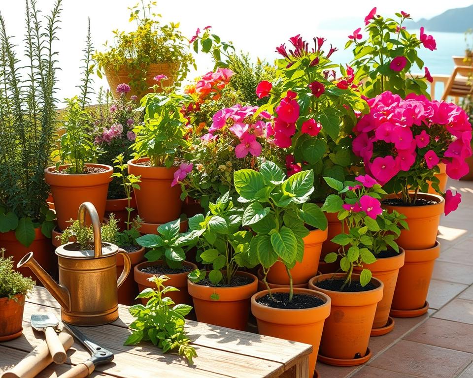 Mediterranean Container Gardening