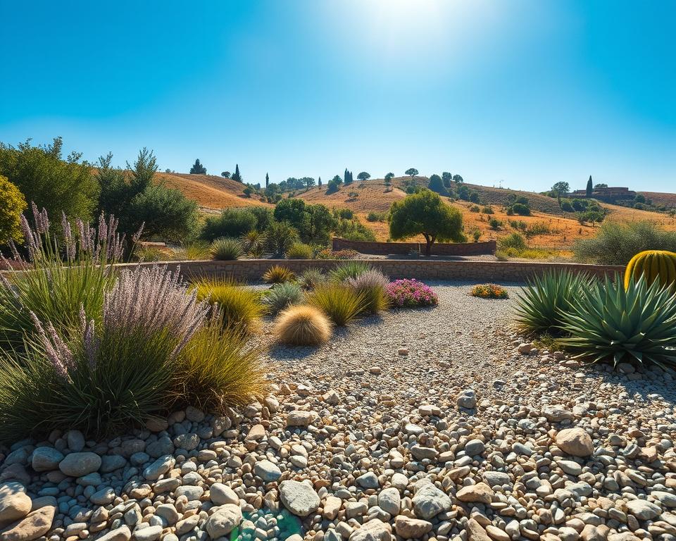 Mediterranean gravel garden
