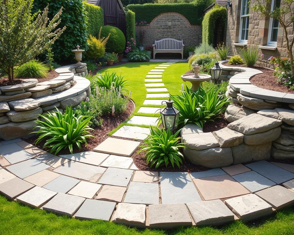Natural Stone Garden Border Types UK