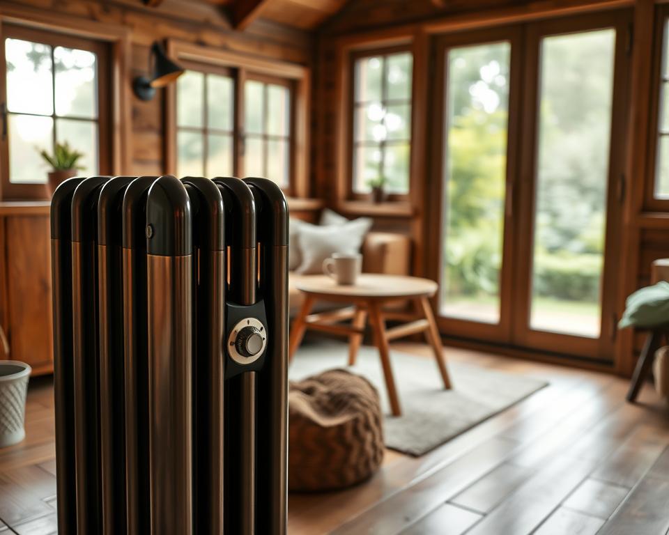 Oil-filled radiators for summerhouse heating