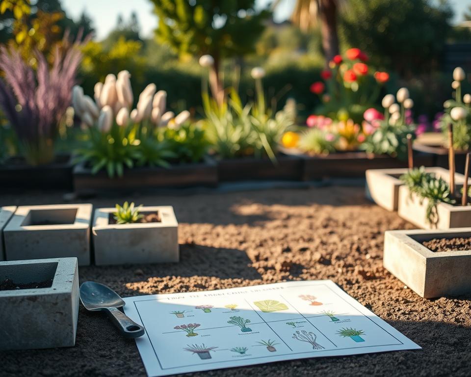 Raised bed layout planning
