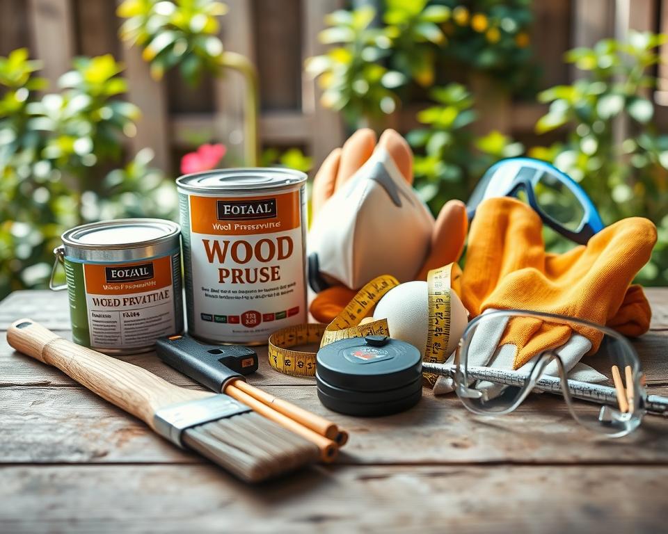 Wood Treatment Tools and Safety Equipment