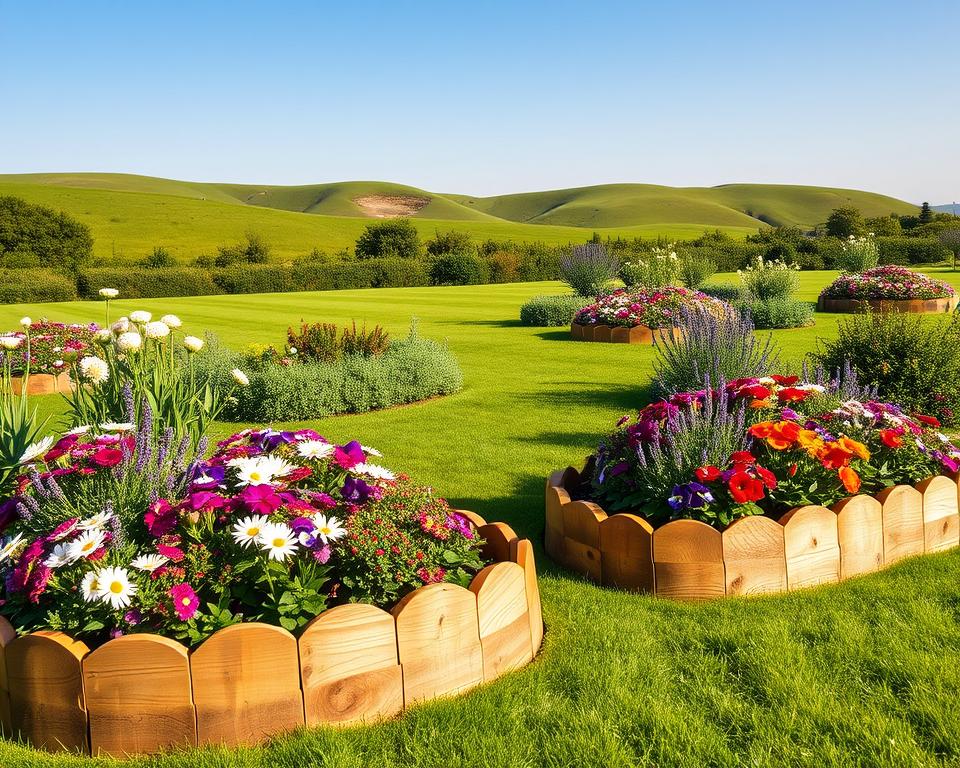 Wooden Garden Borders UK Design