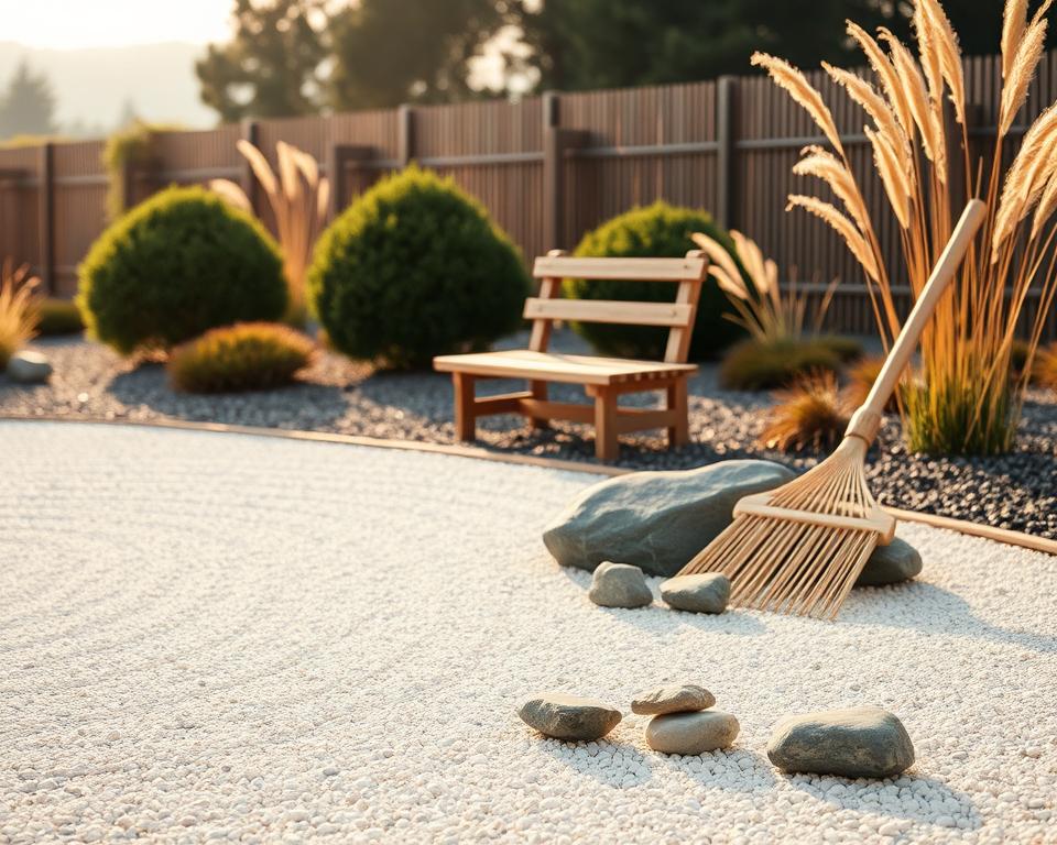 Zen garden materials