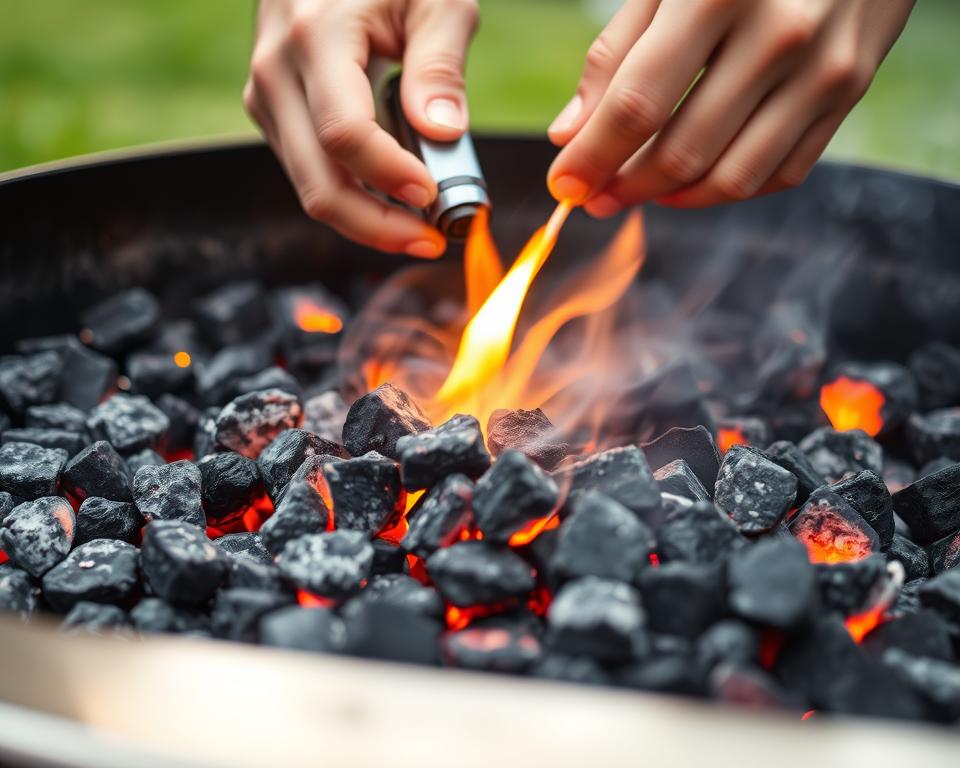 charcoal grill lighting charcoal grill lighting