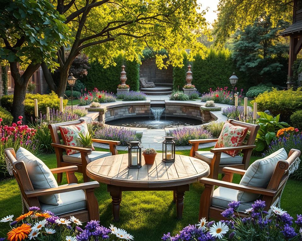 garden seating area garden seating area