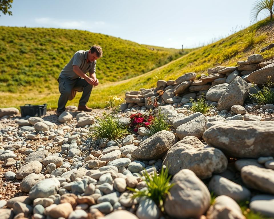 rock garden construction techniques