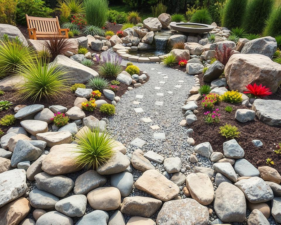 rock garden design elements