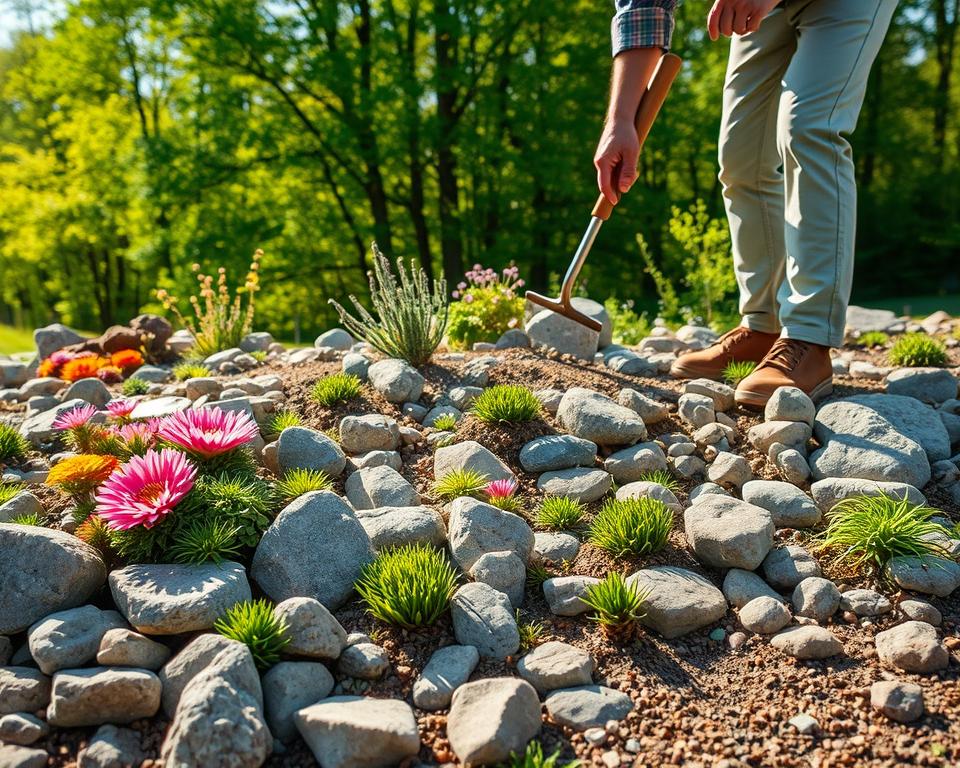 rock garden maintenance