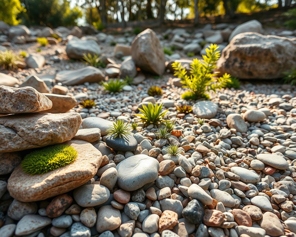 rock garden materials selection