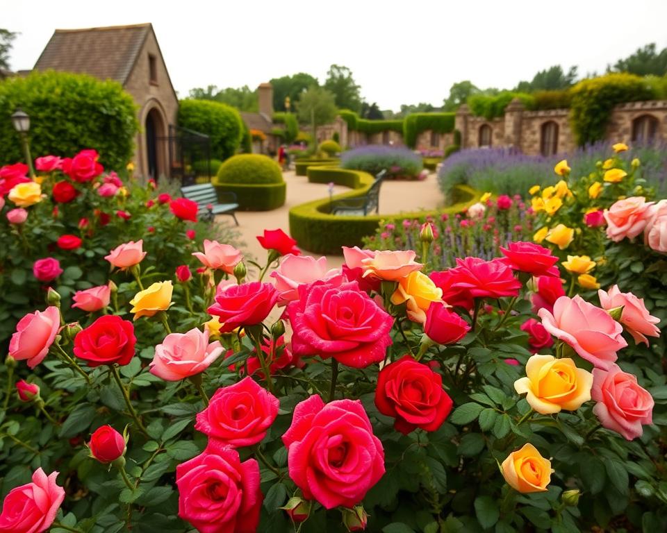 roses in English garden